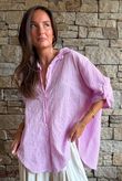 Pia Pillow Cotton Embroidered Tile Classic Shirt Candy